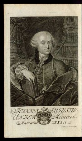 D. Joannes Augustus Unzer, Medicus. Ann. cetat XXXXII