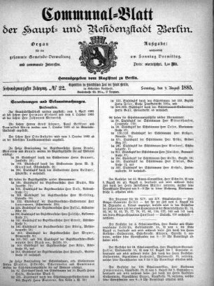 1885,32: No. 32, 9. August 1885
