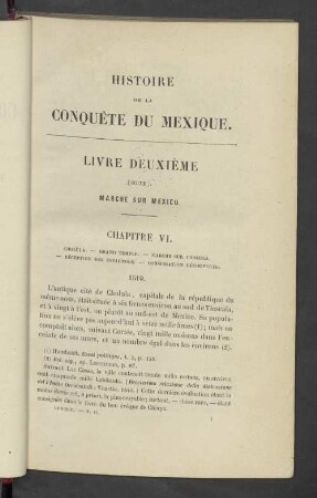 Livre Deuxième (Suite). March sur Mexico
