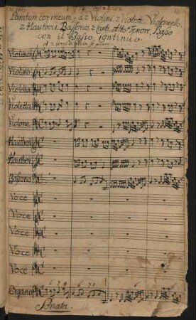 Paratum cor meum Deus; V (5), Coro, orch, bc; F-Dur