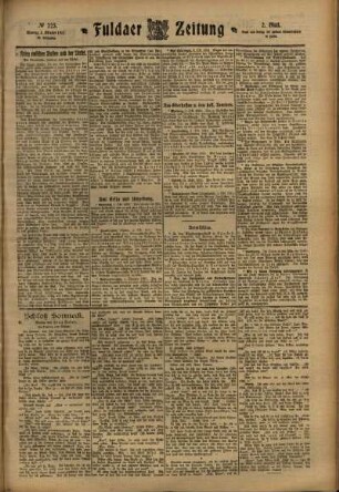 Zweite Ausgabe vom Montag, den 02. Oktober 1911.