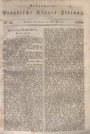 Allgemeine preußische Staats-Zeitung