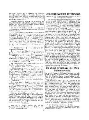 Die Winter-Versammlung des Rhein. Philologenvereins