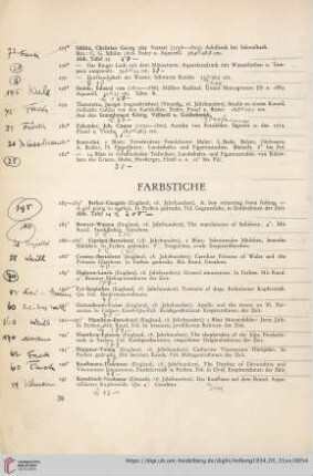 Farbstiche (Nr. 283-324)