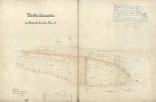 Baufluchtlinienplan der oberen Helsbachstraße, Echostraße, Flur D in der Gemeinde Eiserfeld