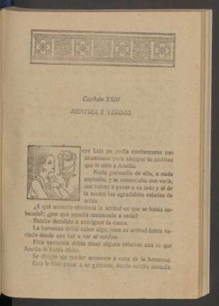 Capítulo XXIII - Mentira y verdad