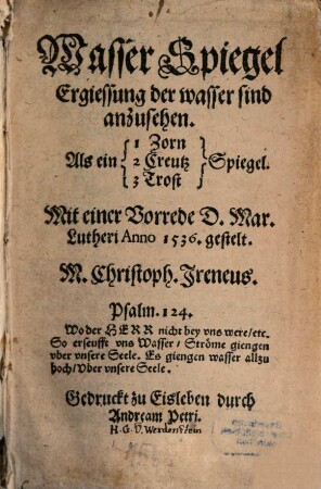 Wasserspiegel