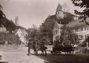Meersburg, Altes Schloss : Meersburg. Altes Schloss, Kirchturm (links)