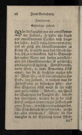 Zweitens. Gefährlicher Zustand.