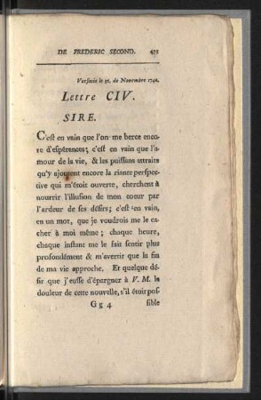 Lettre CIV.