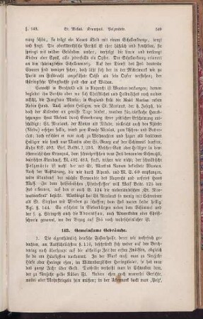 143. Gemeinsame Gebräuche.