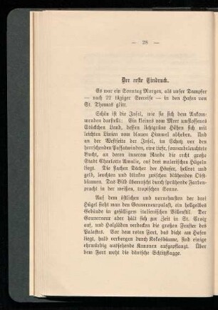 Der erste Eindruck.