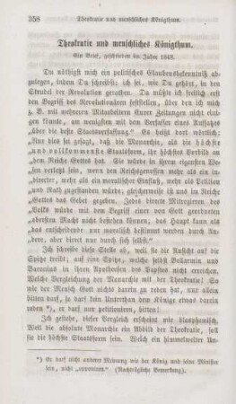 358-360 Theokratie und menschliches Königthum