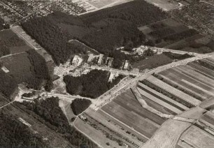 Luftbildaufnahmen von Karlsruhe. Oberreut / Siedlungen - Baubeginn
