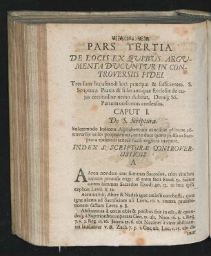 Caput I. De S. Scriptura.
