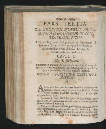Caput I. De S. Scriptura.