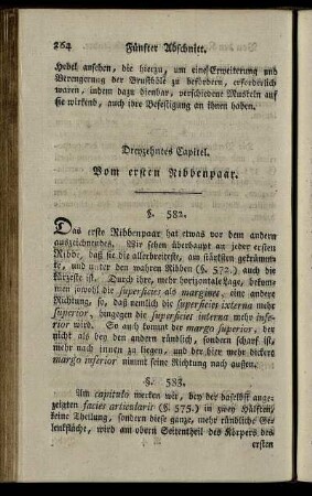 Dreyzehntes Capitel. Vom ersten Ribbenpaar. § 582-584.