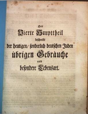 Aufrichtig teutsch redender Hebräer welcher gründlich zeiget den Ursprung und die Schicksale des jüdischen Volcks ... : mit 30 Kupfern, 4 (1756)