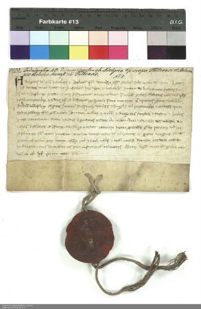 Indulgenzbrief Adalgers [da Villalta], Bischof von Feltre und Belluno, für das Stift Fulda