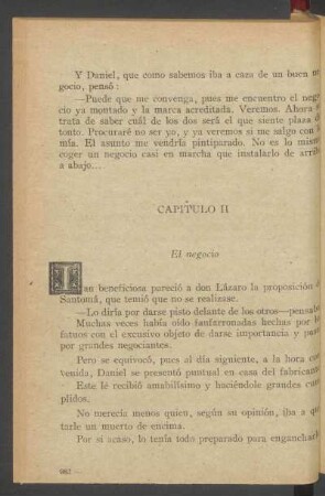 Capítulo II - El negocio