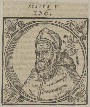 Bildnis von Papst Sixtvs V.