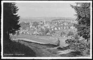 Eibenstock. Blick auf Eibenstock