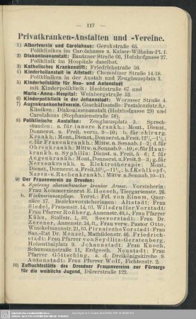 Privatkranken-Anstalten und -Vereine
