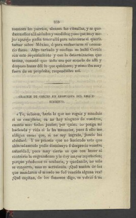 Oracion De Cortes En Respuesta Del Requerimiento
