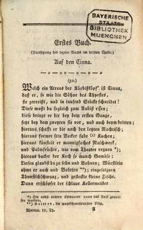 Marcus Valerius Martialis : in einem Auszuge, Vierter Theil