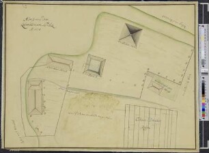 Abriss von dem Laboratorium-Platz Ao. 1738