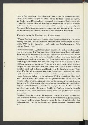Über die rationale Ideologie des Klassizismus