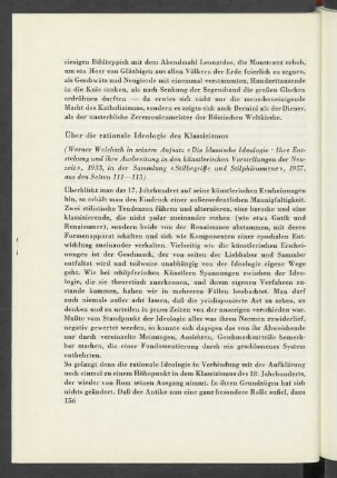 Über die rationale Ideologie des Klassizismus