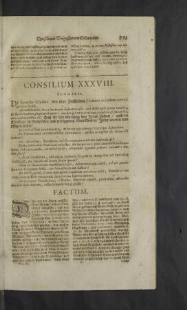 Consilium XXXVIII. - XLII.