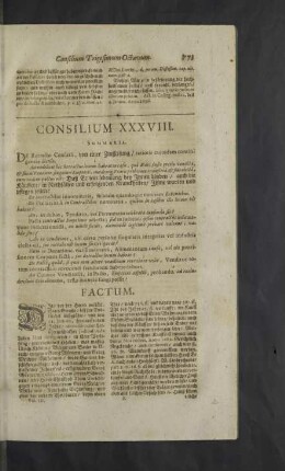 Consilium XXXVIII. - XLII.