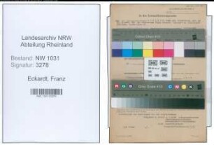 Entnazifizierung Franz Eckardt , geb. 00.00.0000 (Konrektor)