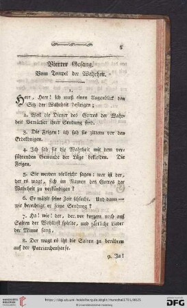 Vierter Gesang
