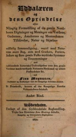Eddalaeren og dens oprindelse ..., 2