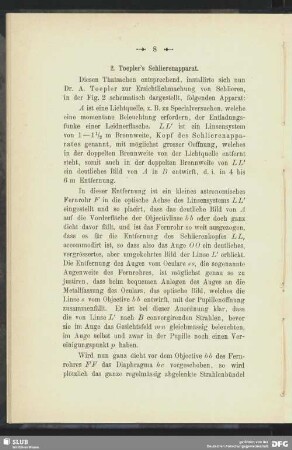 2. Toepler´s Schlierenapparat