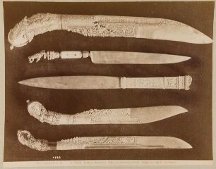 Fünf singhalesische Renaissance-Messer aus der Sammlung Carrand, Museo Nazionale del Bargello, Florenz
