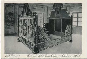 Historische Bettstelle des Grafen von Gleichen