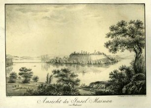Ansicht der Insel Mainau im Bodensee