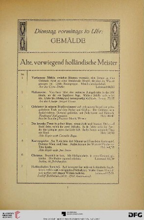 Gemälde (Nr. 1-143)