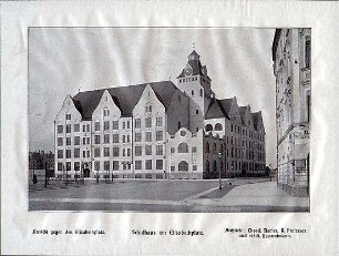 Fischer, Theodor; München, Elisabethplatz; Elisabethschule - Gesamtansicht