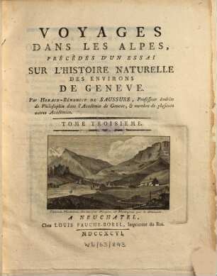 Voyages dans les Alpes, 3