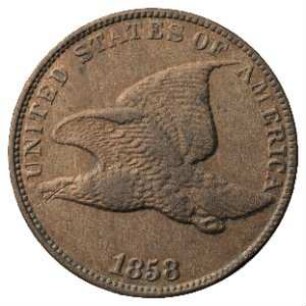 Münze, 1 Cent, 1858
