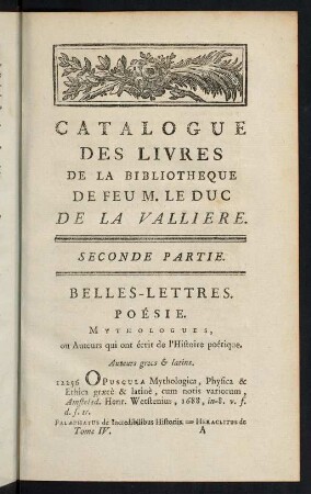 1-68, Mythologues, ou Auteurs qui ont écrit de l'Histoire poétique - Poetes Latins