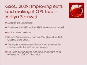 FreeBSD's Ext2 Implementation: Features and Status Report