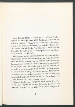 [Biografía de] Jorge José De Leliss