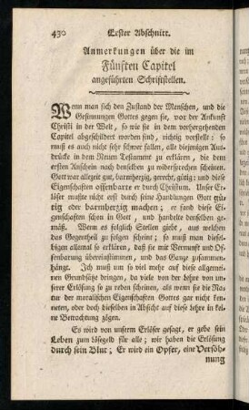 430-495, Anmerkungen ueber die im Fuenften Capitel ...