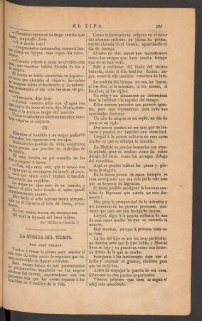 La medida del tiempo.